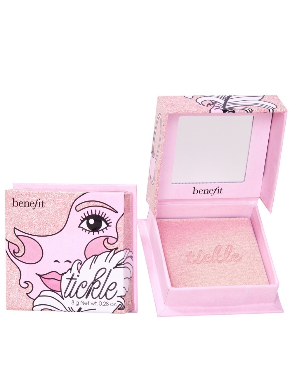 BENEFIT COSMETICS Tickle Shimmer Finish Powder
Highlighters NIB